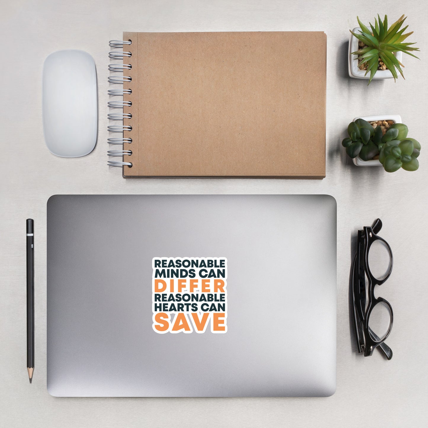Charity Sticker - Reasonable Hearts Can Save - 4" x 4"
