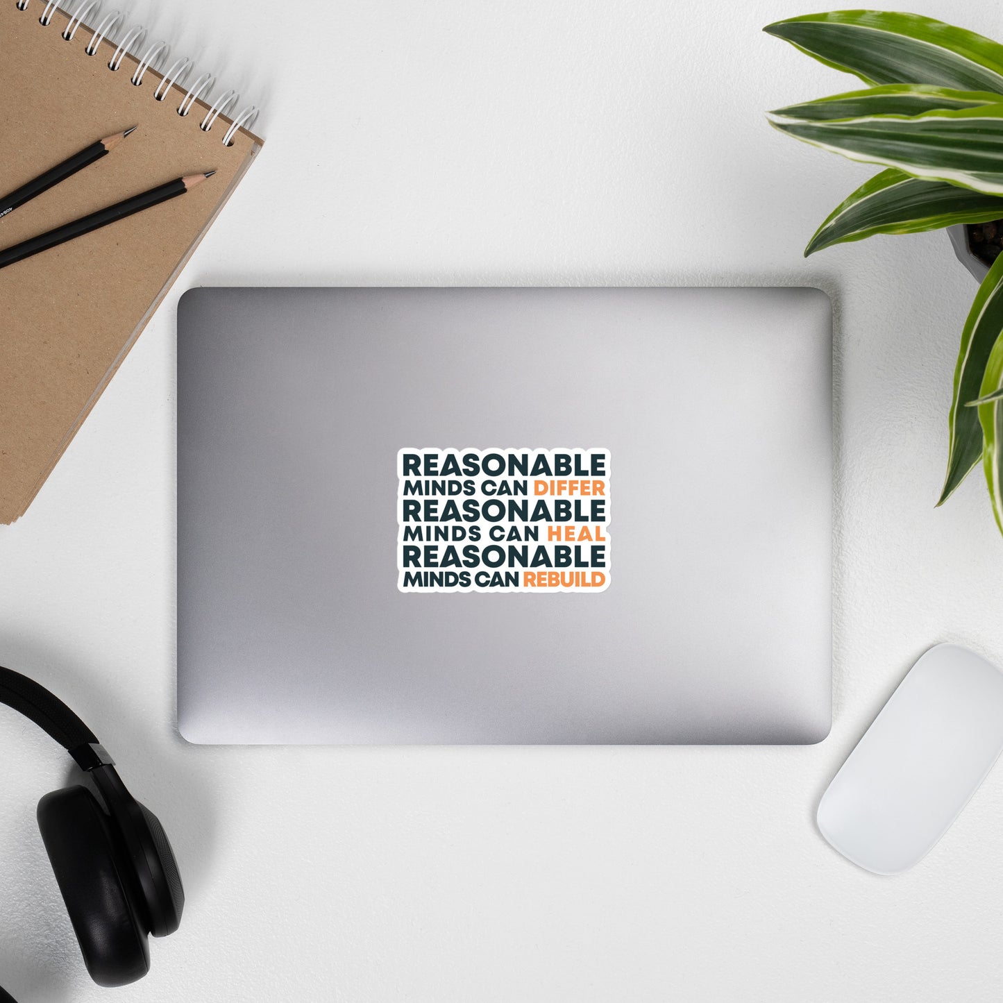 Charity Sticker - Reasonable Minds Can Heal - 4" x 4"