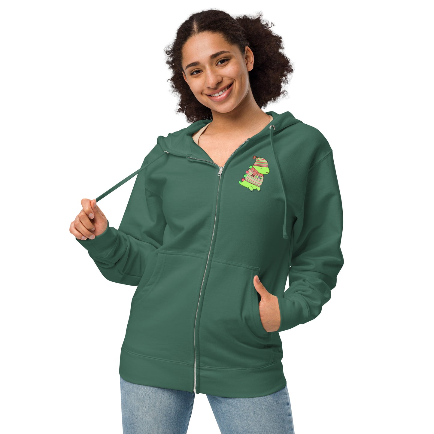 Holiday Gaming Dino Zip Hoodie