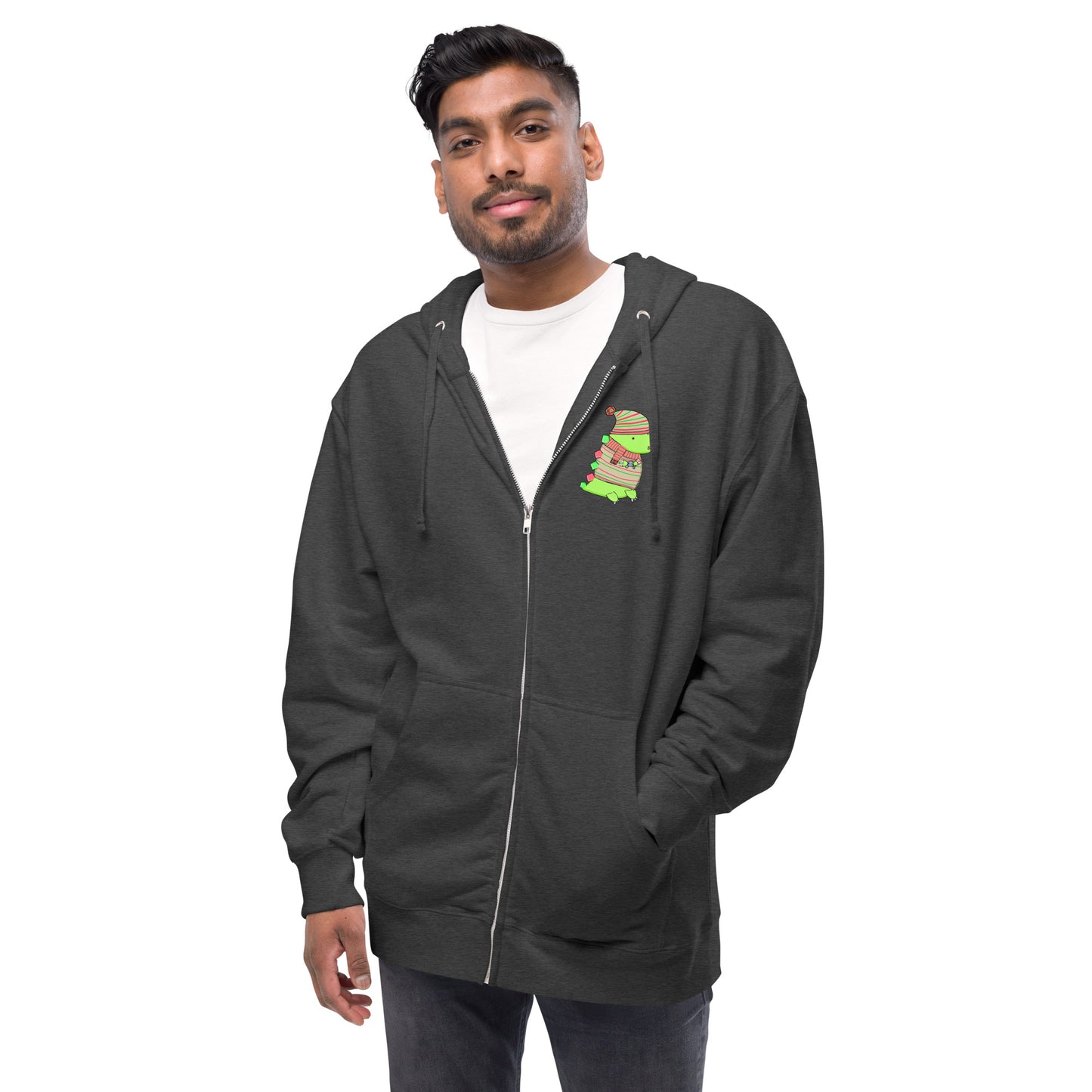 Holiday Gaming Dino Zip Hoodie