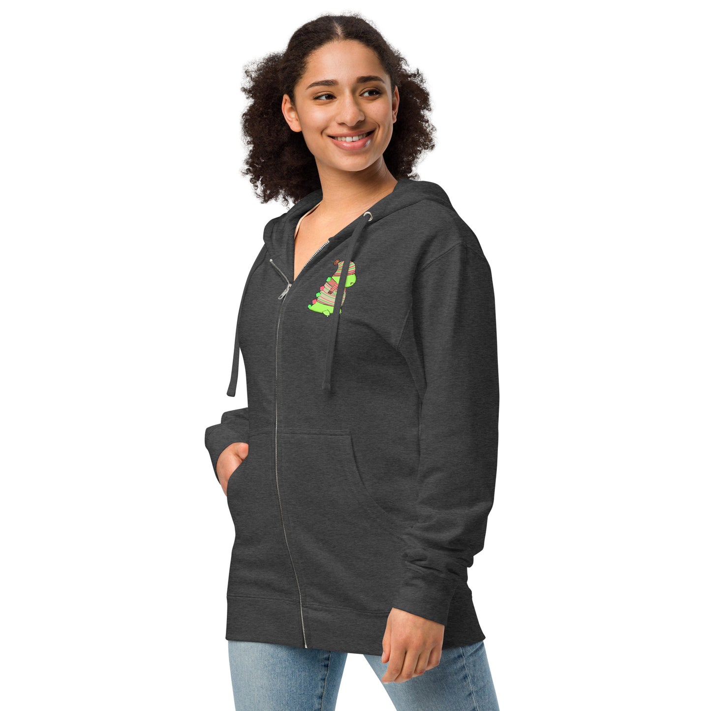 Holiday Gaming Dino Zip Hoodie