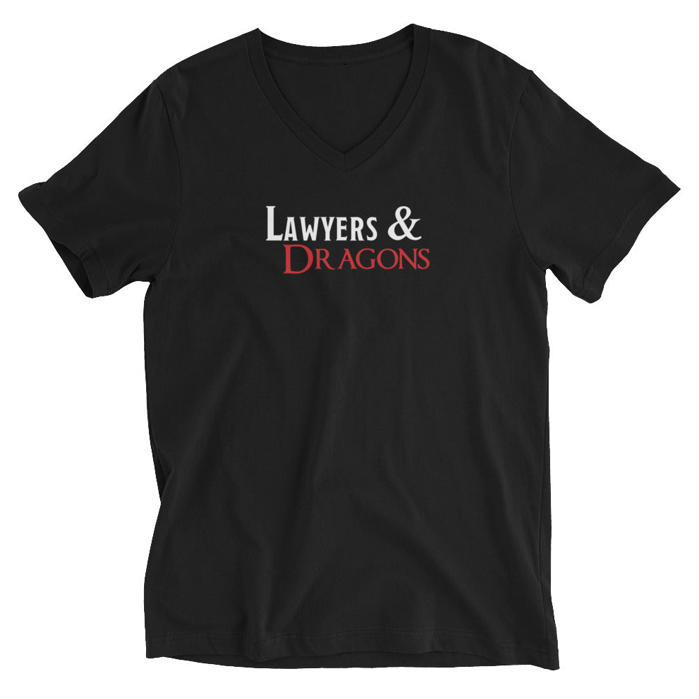 Lawyers & Dragons - Logo V-Neck Tee
