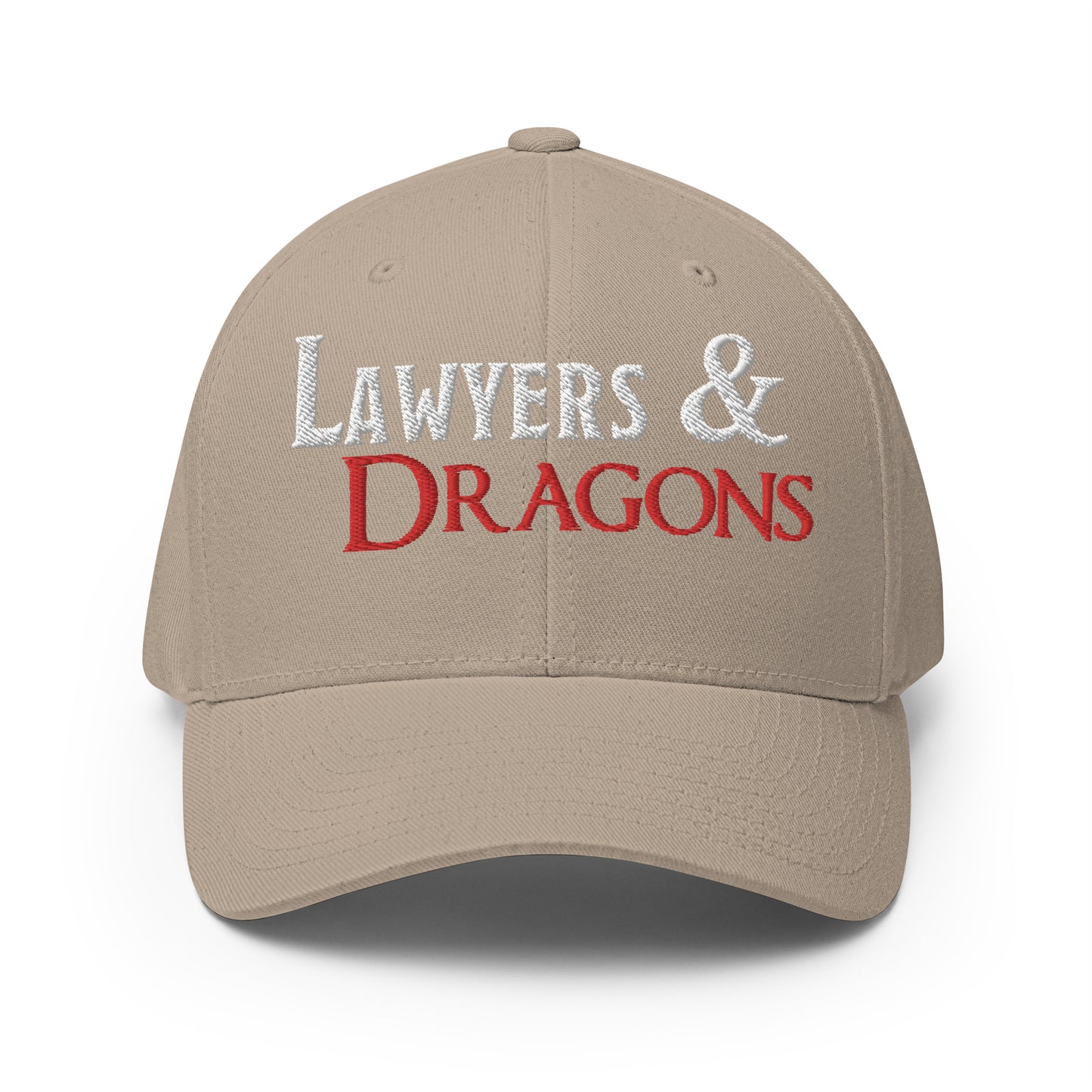 Lawyers & Dragons - Logo Title Fitted Hat - *NEW COLORS ADDED (per Glitterblade's Request)*