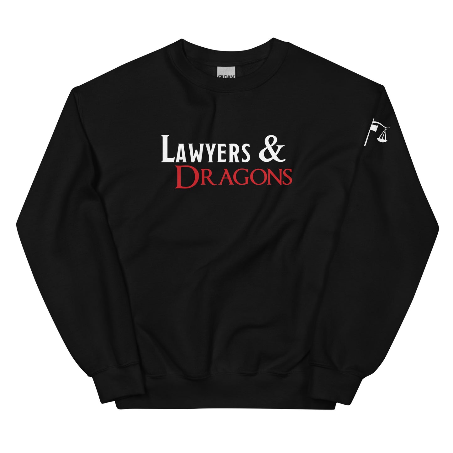 Lawyers & Dragons - Logo Title Crew Neck Sweatshirt
