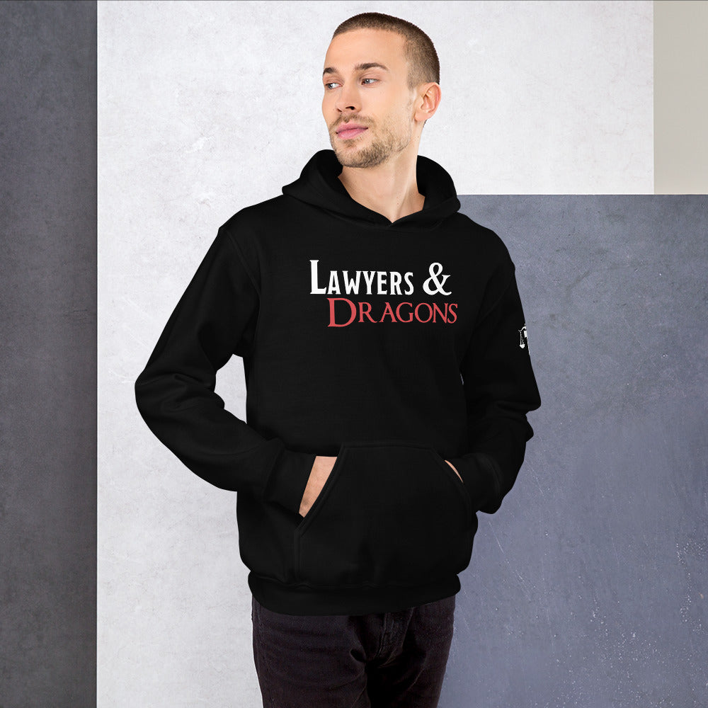 Lawyers & Dragons - Logo Title Hoodie Extended Sizes