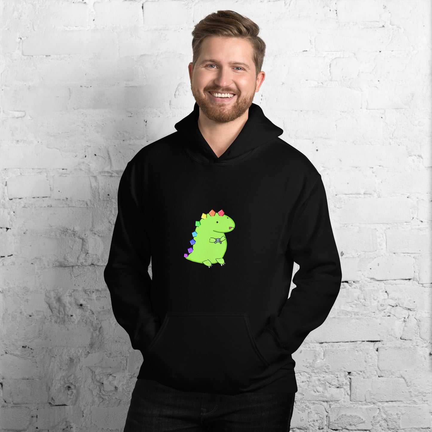 Gaming Dino Hoodie - Extended Sizes