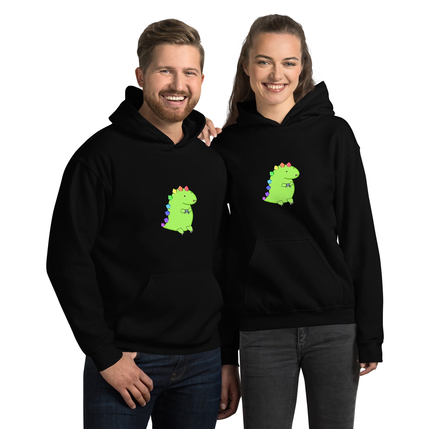 Gaming Dino Hoodie - Extended Sizes