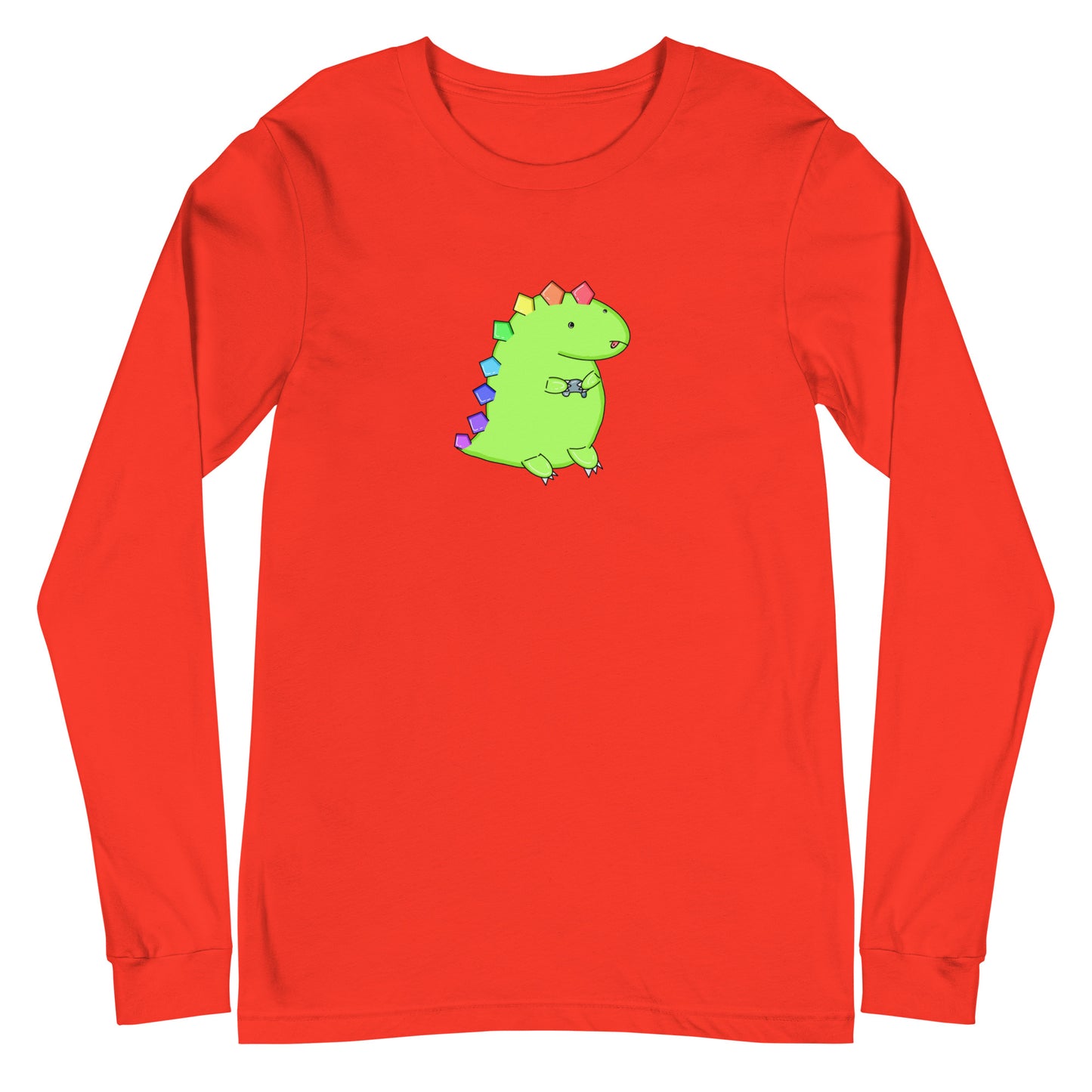 Gaming Dino - Long Sleeve Tee - LOTS OF COLORS!