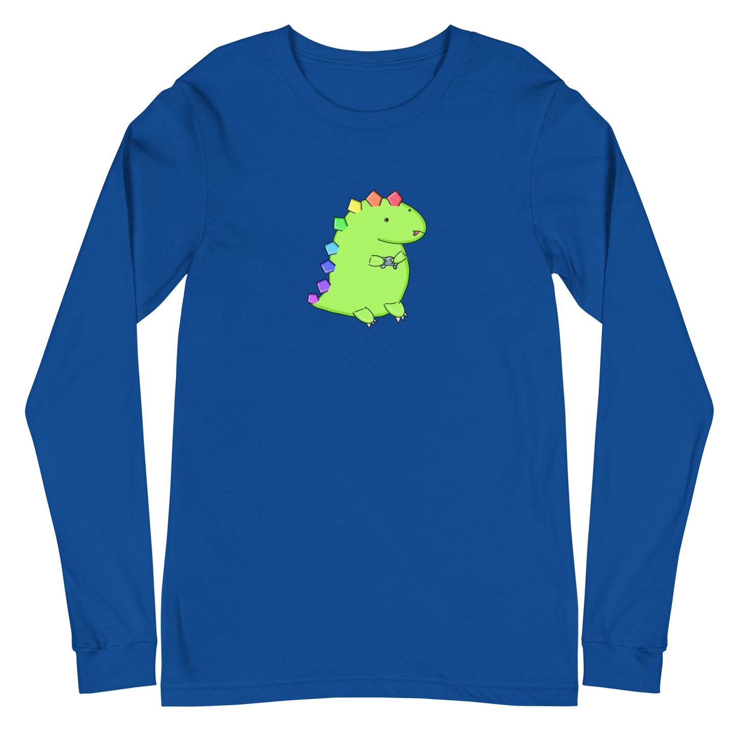 Gaming Dino - Long Sleeve Tee - LOTS OF COLORS!