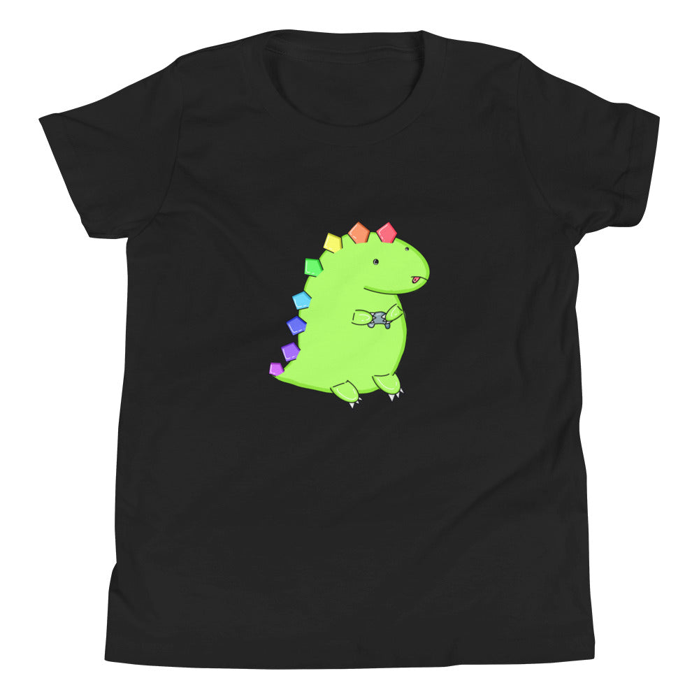 Gaming Dino Tee - YOUTH SIZES - Multiple Colors - Designed Exclusively for Virtual Legality by the Littlest Hoegling