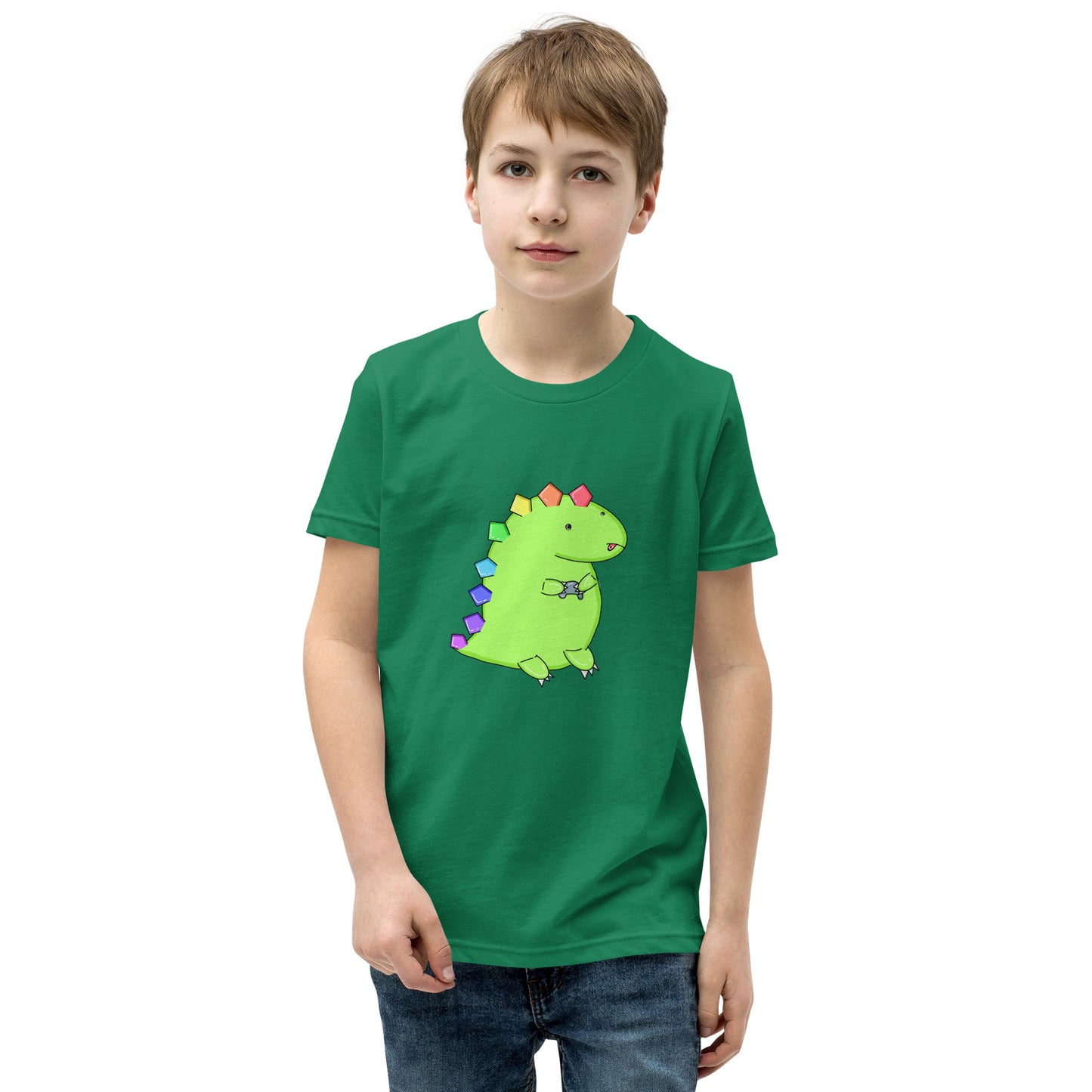 Gaming Dino Tee - YOUTH SIZES - Multiple Colors - Designed Exclusively for Virtual Legality by the Littlest Hoegling