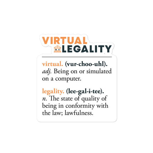 Virtual Legality - Definitions Sticker