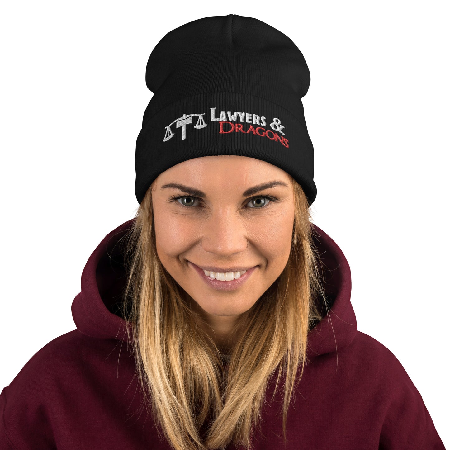 Lawyers & Dragons - Logo Title Beanie Hat (no pom!)