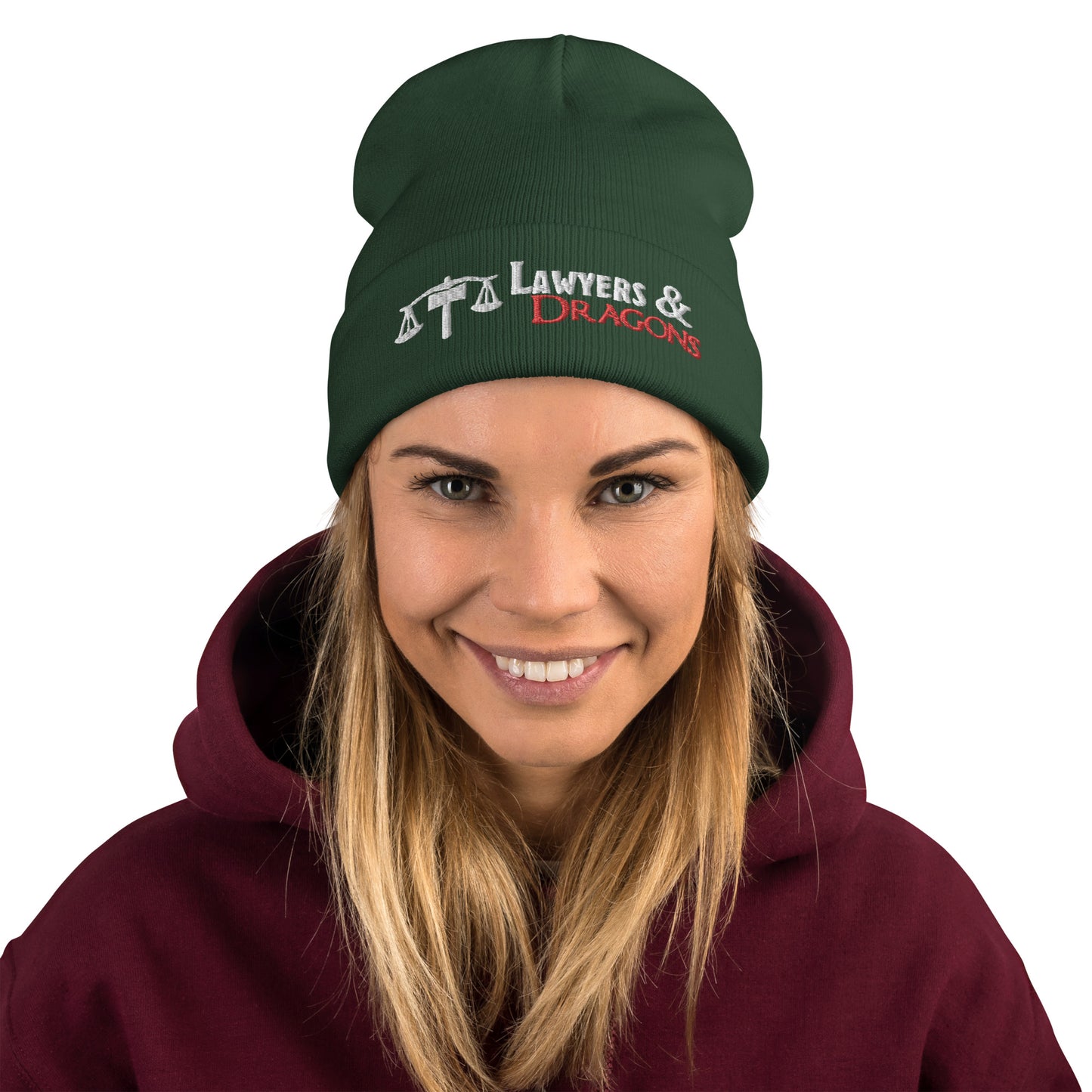 Lawyers & Dragons - Logo Title Beanie Hat (no pom!)