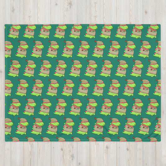 Holiday Gaming Dino - Blanket