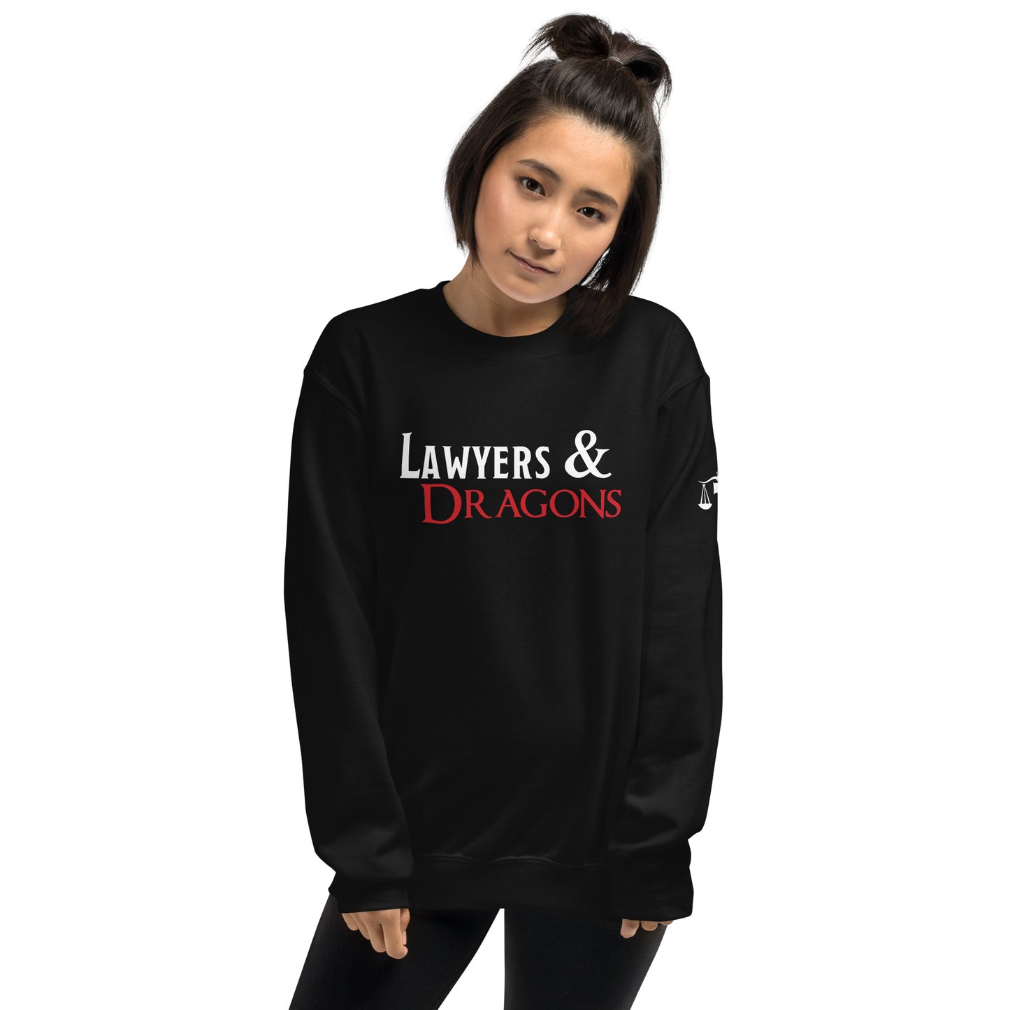 Lawyers & Dragons - Logo Title Crew Neck Sweatshirt