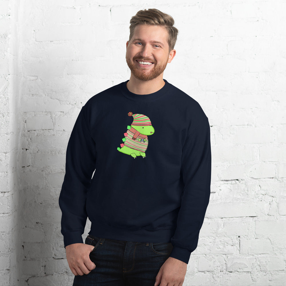 Holiday Gaming Dino - Sweatshirt - SEVERAL COLORS!