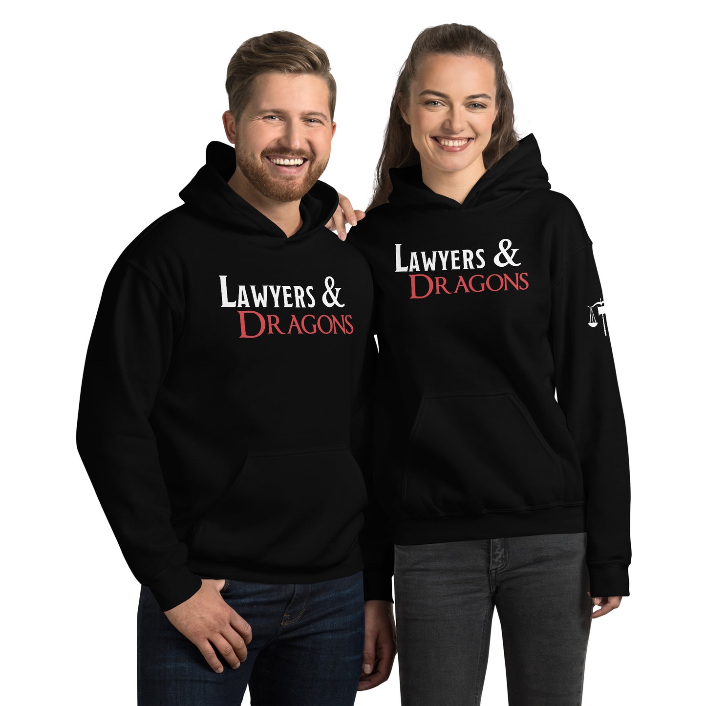 Lawyers & Dragons - Logo Title Hoodie Extended Sizes
