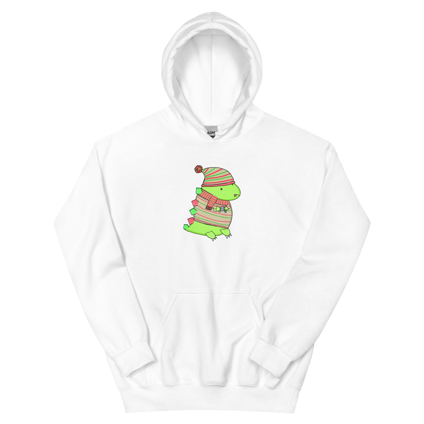 Holiday Gaming Dino - Hoodie - Extended Sizes