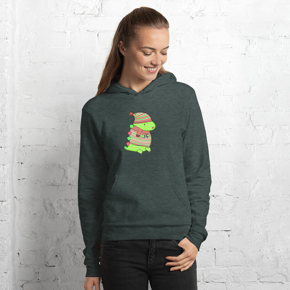 Holiday Gaming Dino - Hoodie