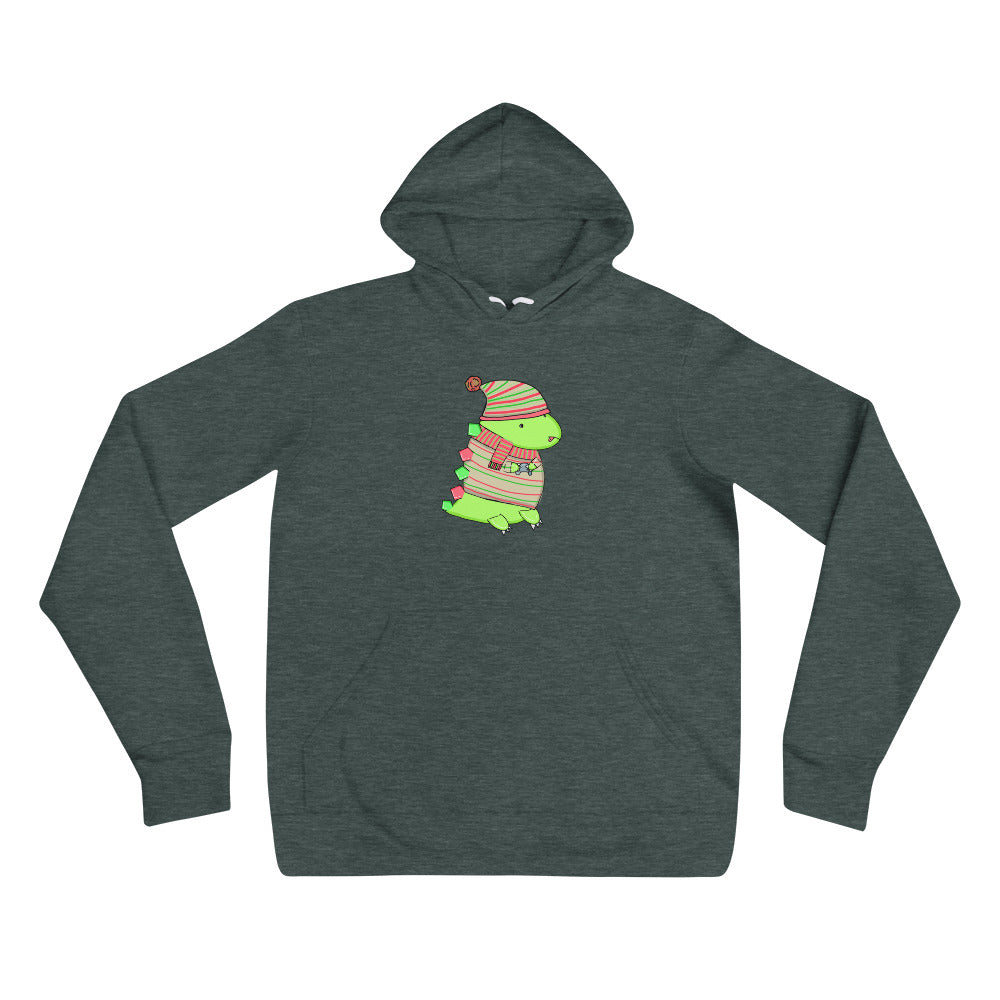 Holiday Gaming Dino - Hoodie