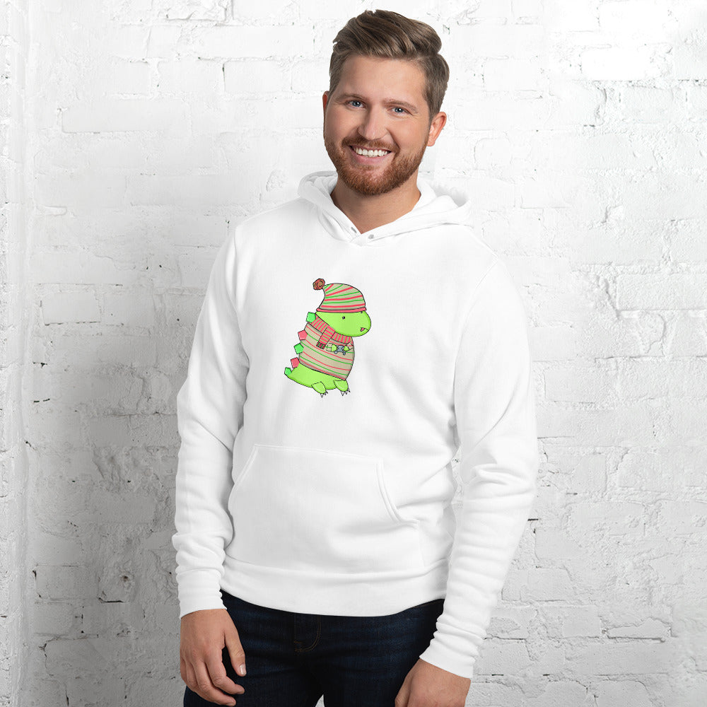 Holiday Gaming Dino - Hoodie