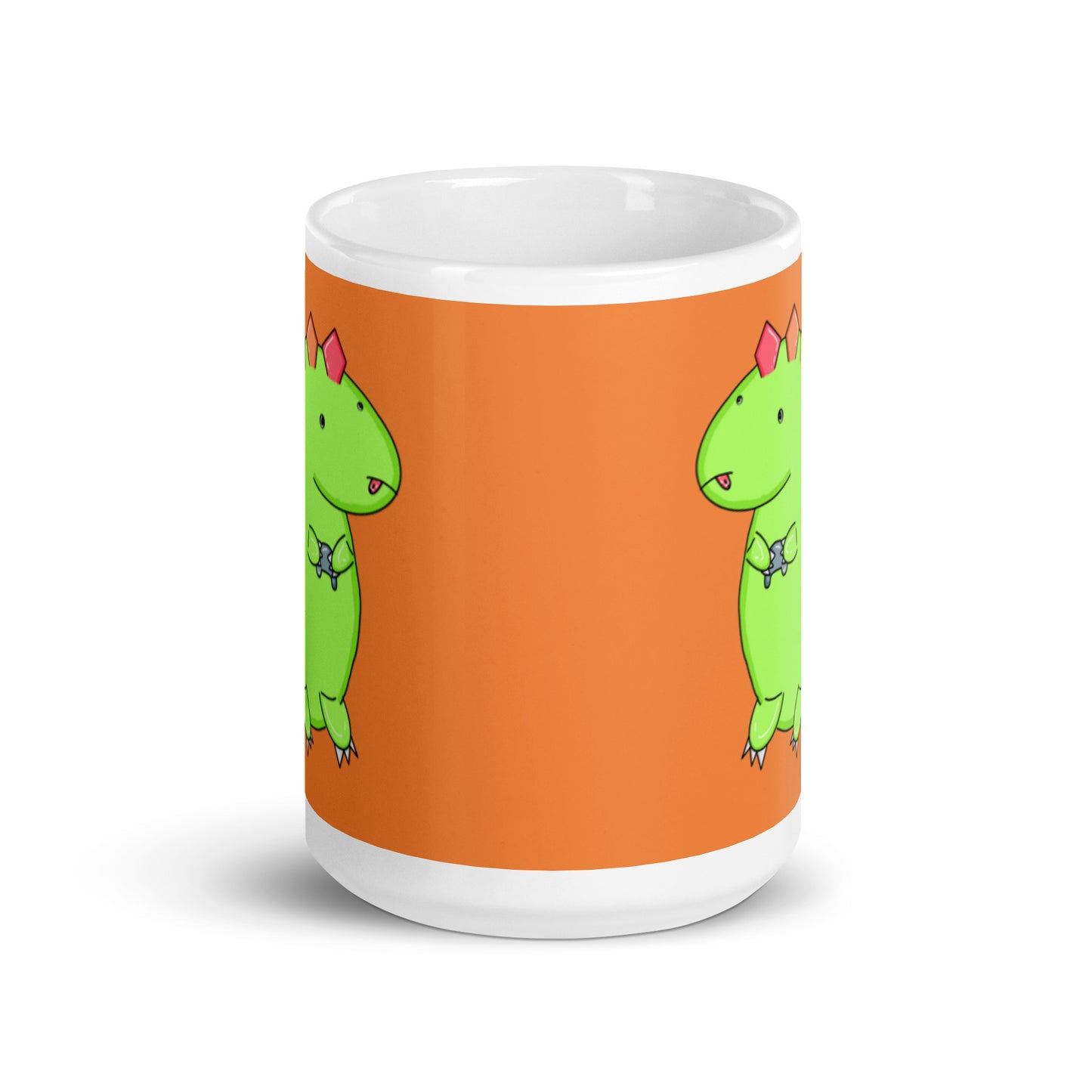 Gaming Dino Mug - Designed Exclusively for Virtual Legality by the Littlest Hoegling - SUPER SIZED 15oz Mug