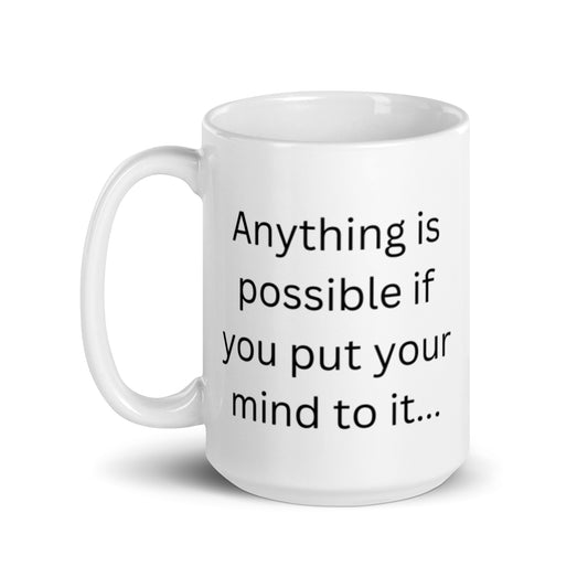 Quotable Hoeg Mug - Anything is Possible SUPERSIZED 15oz